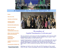 Tablet Screenshot of capitaltoastmasters1.org